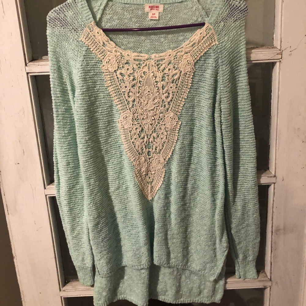 Shabby Chic Lace Sweater